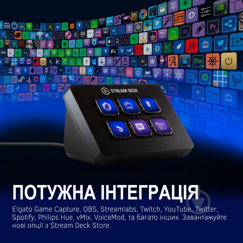 Контроллер для стриминга Elgato Stream Deck Mini black - фото 10