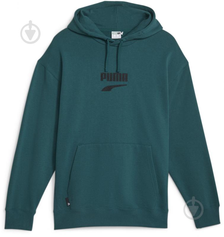 Джемпер Puma DOWNTOWN LOGO HOODIE TR 62128043 р.M зелений - фото 1