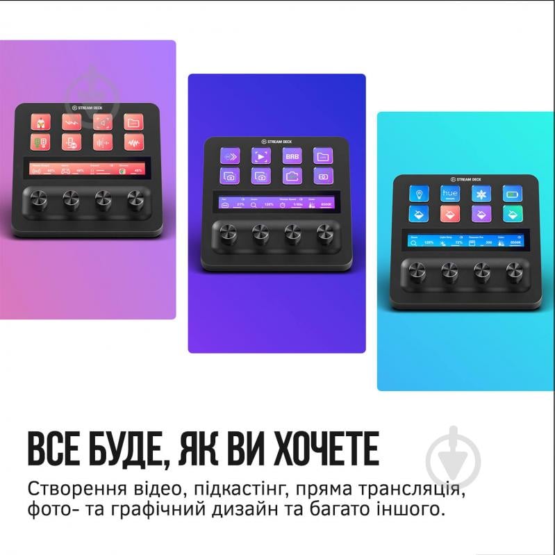 Контроллер для стриминга Elgato Stream Deck plus black - фото 14