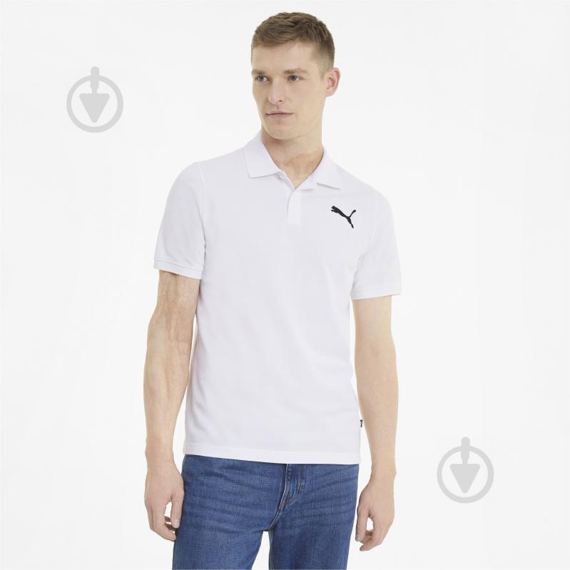 Футболка Puma ESS Pique Polo 58667452 р.XL белый - фото 1