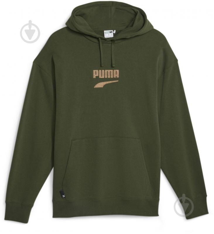 Джемпер Puma DOWNTOWN LOGO HOODIE TR 62128031 р.M зеленый - фото 1