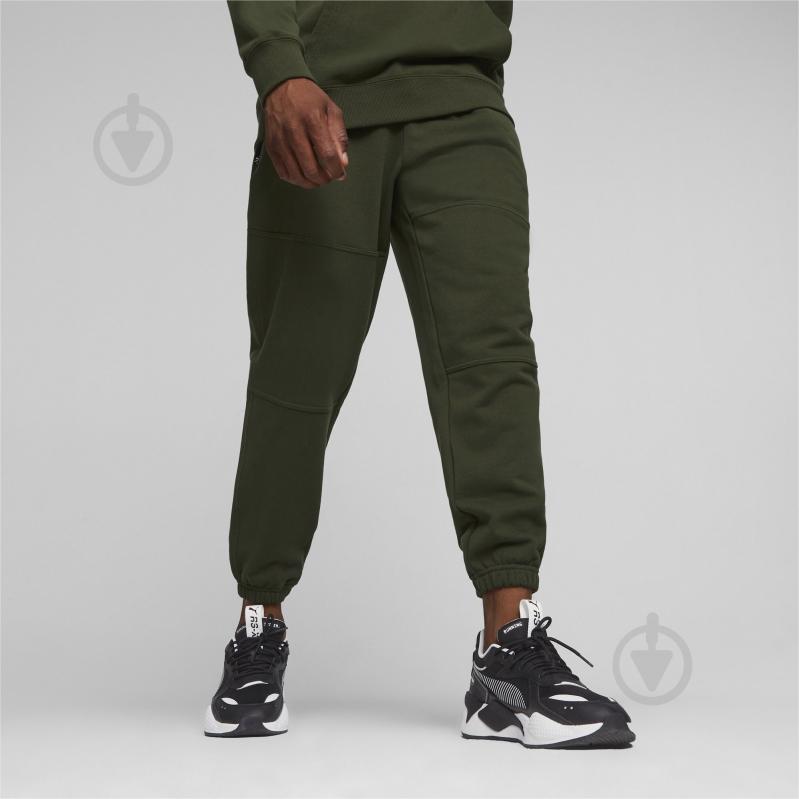 Штани Puma DOWNTOWN SWEATPANTS TR 62128731 р. 2XL зелений - фото 3