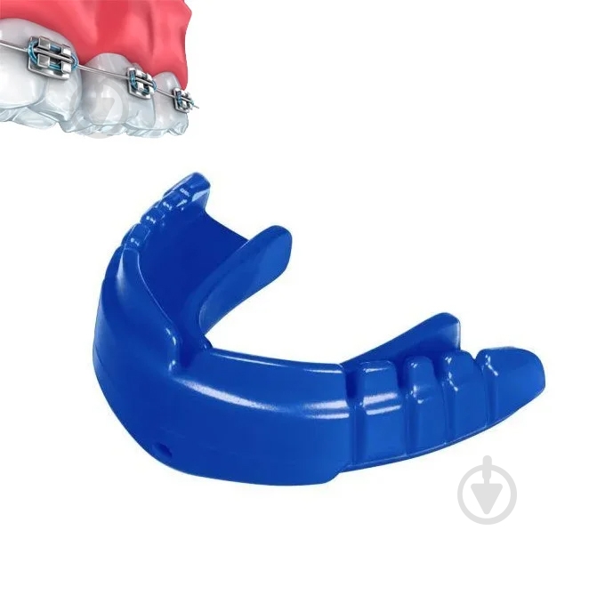 Капа Opro Snap-Fit FOR BRACES синяя р. универсальный - фото 1