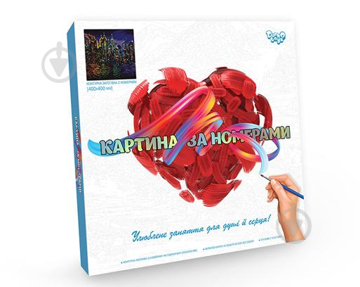 Картина за номерами Danko Toys Нічне місто 40x40 см KpN-02-01U - фото 1