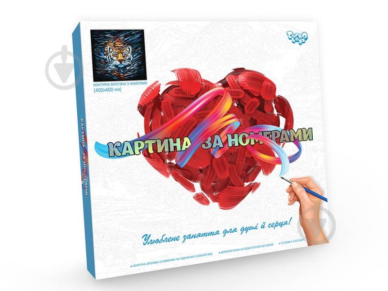 Картина за номерами Danko Toys Тигр №3 40x40 см KpN-02-03U - фото 1