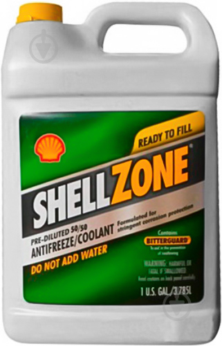 Антифриз SHELL Zone Antifreeze 50/50 -34 °C 3,78 л - фото 1