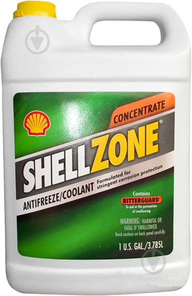 Антифриз SHELL Zone Antifreeze Concentrate -34 °C 3,78 л - фото 1