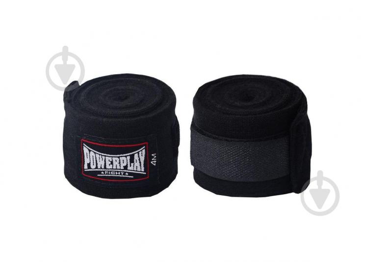 Боксерські бинти PowerPlay уні. чорні 400 см PP_3047_Black - фото 5