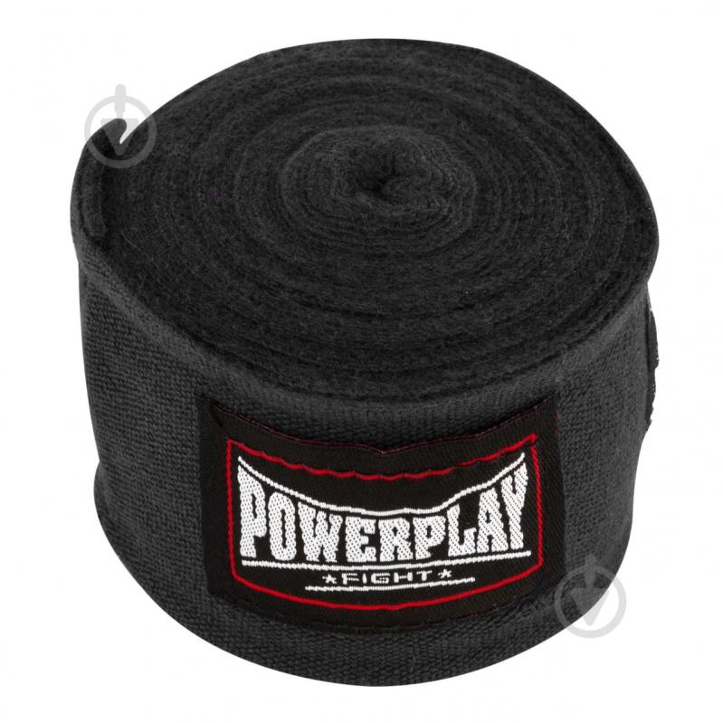 Боксерські бинти PowerPlay уні. чорні 400 см PP_3047_Black - фото 3