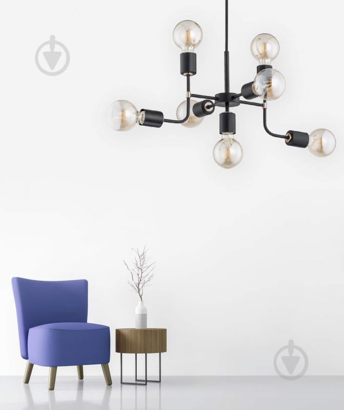 ВИТРИНА! Люстра ALFA Transformers 7x60 Вт E27 черный 24877 - фото 2