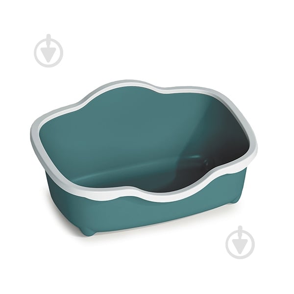 Туалет Stefanplast "Très Chic" 56х38,5х26 см білий/смарагдовий - фото 1 Туалет Stefanplast "Très Chic" 56х38,5х26 см білий/смарагдовий - фото 1