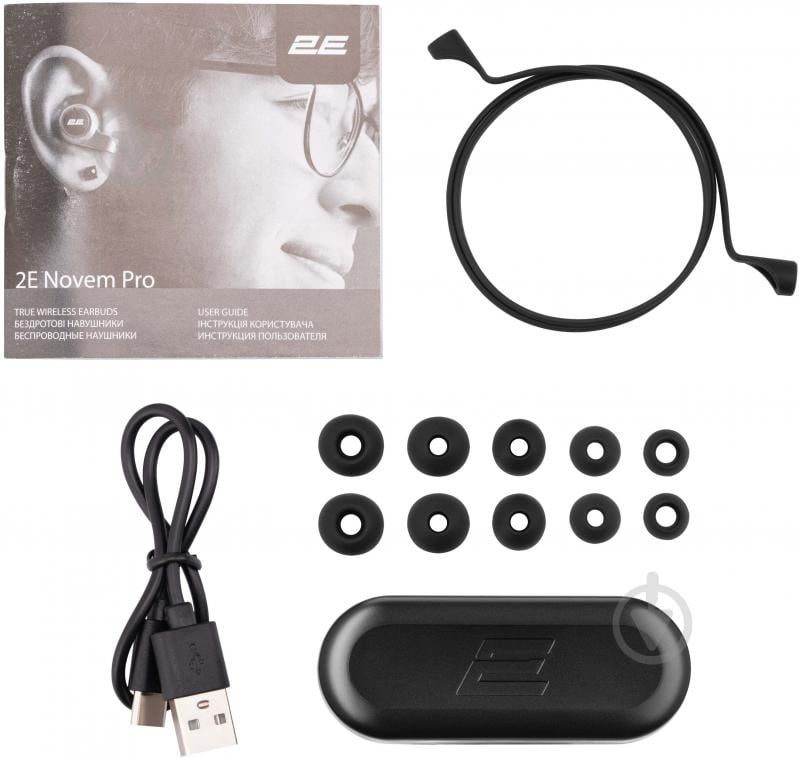 Наушники 2E Novem Pro True Wireless Waterproof Mic black (2E-EBTWNPBK) - фото 11