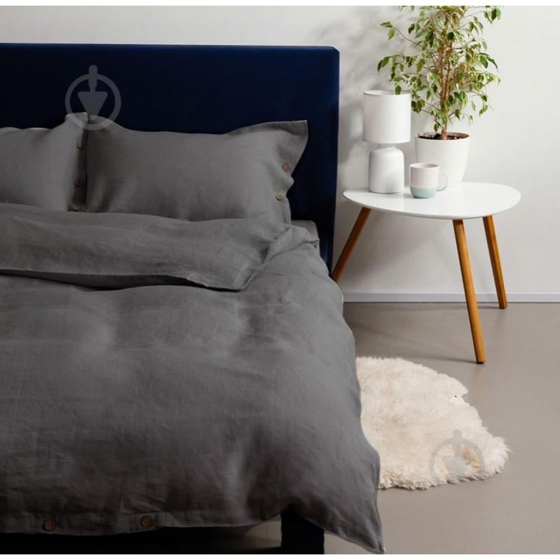 Комплект постельного белья Soft Dark Grey евро серый SoundSleep - фото 1
