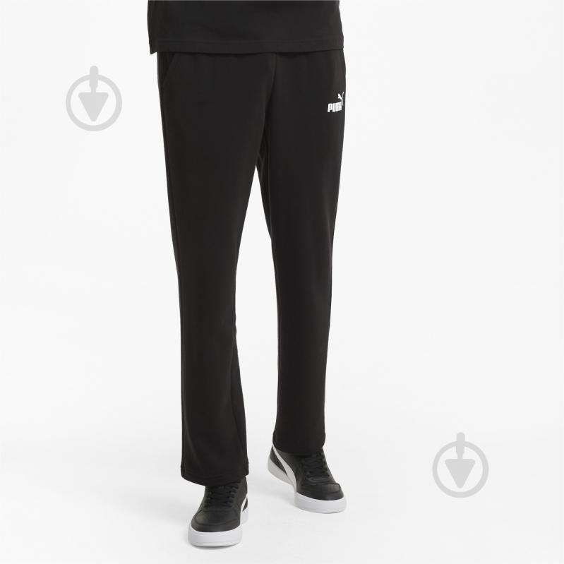 Брюки Puma ESS Logo Pants 58672001 р. L черный - фото 1
