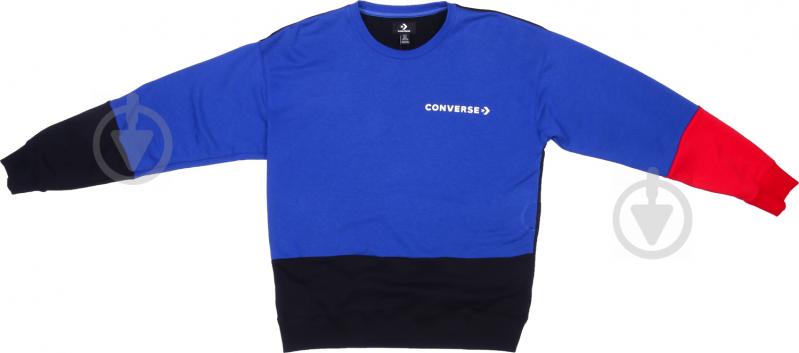 Світшот Converse ONE_STAR_BLOCK_PACK_CREW_BLACK 10017320-001 р. L синій - фото 2