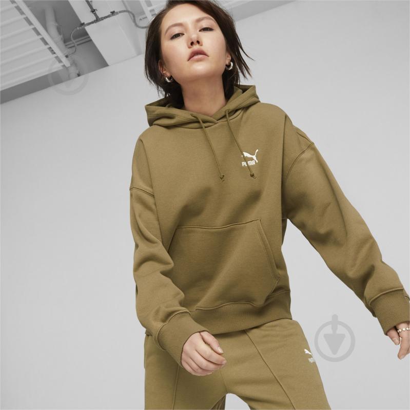 Джемпер Puma CLASSICS OVERSIZED HOODIE FL 62140793 р.L коричневий - фото 3