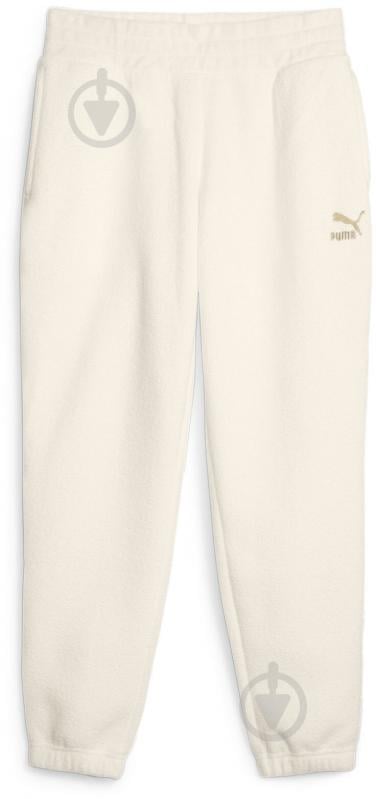 Брюки Puma CLASSICS FLEECE SWEATPANTS 62141499 р. S бежевый - фото 1