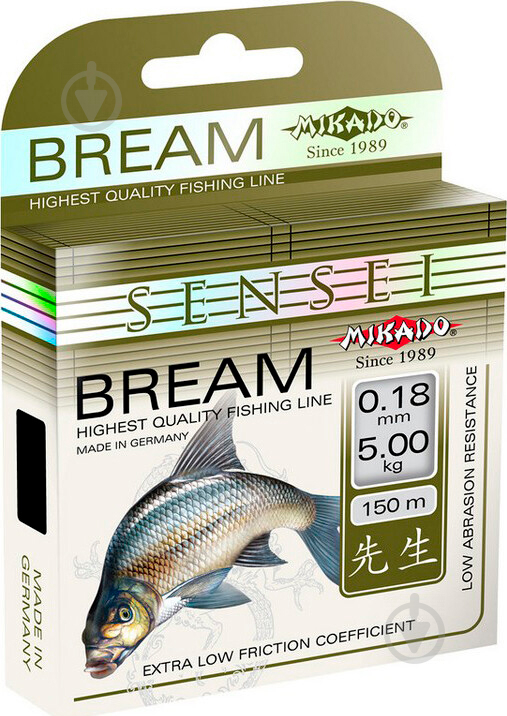 Леска Mikado Sensei Bream 150м 0,26мм 8,75кг - фото 1