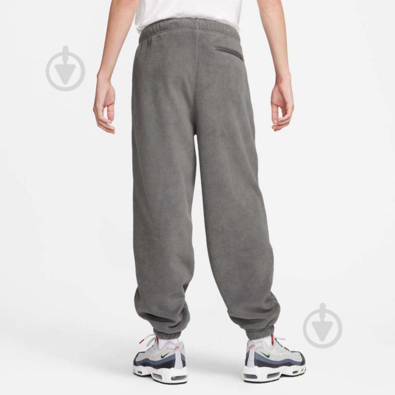 Брюки Nike M NK CLUB+ POLAR FLC CF PANT FB8384-068 р. M серый - фото 2