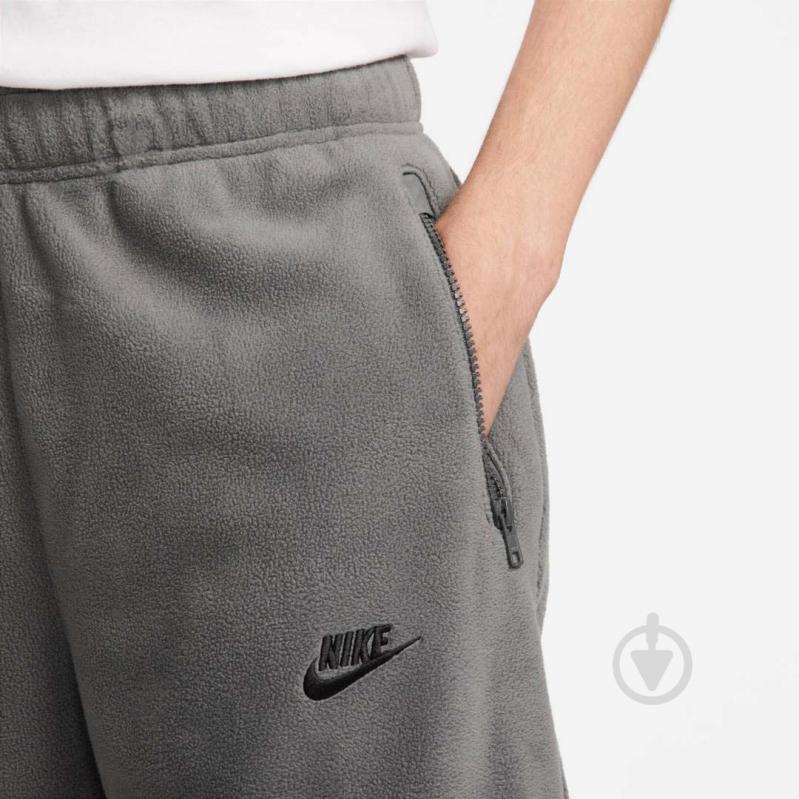 Штани Nike M NK CLUB+ POLAR FLC CF PANT FB8384-068 р. M сірий - фото 4