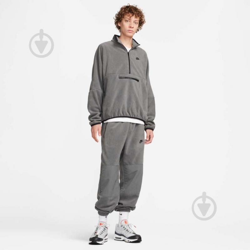 Брюки Nike M NK CLUB+ POLAR FLC CF PANT FB8384-068 р. M серый - фото 7