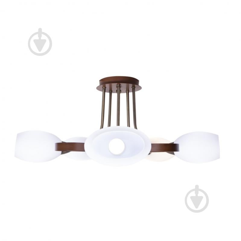 ВИТРИНА! Люстра потолочная Altalusse INL-9210C-15 5x40 Вт E14 античная бронза/орех - фото 3