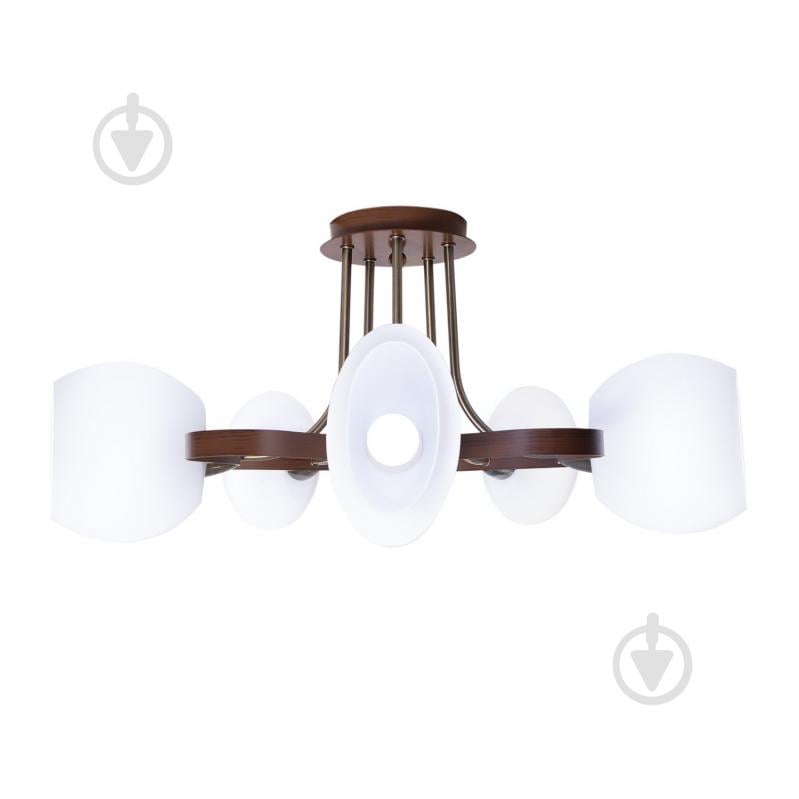 ВИТРИНА! Люстра потолочная Altalusse INL-9210C-15 5x40 Вт E14 античная бронза/орех - фото 4