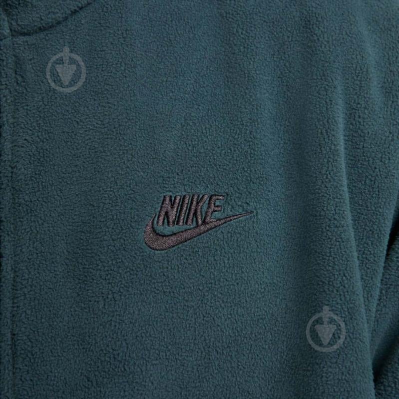 Джемпер Nike M NK CLUB+ PLR LS HZ TOP DX0525-328 р.S зеленый - фото 4