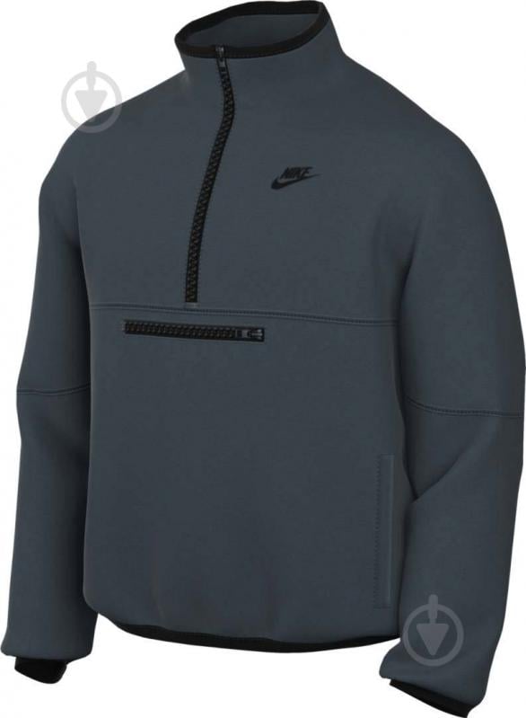 Джемпер Nike M NK CLUB+ PLR LS HZ TOP DX0525-328 р.S зеленый - фото 7