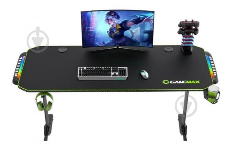 Стол игровой GameMax D140 Carbon RGB Black - фото 2