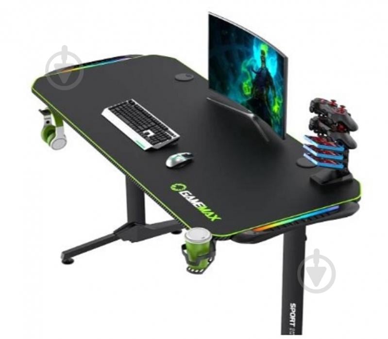 Стол игровой GameMax D140 Carbon RGB Black - фото 4