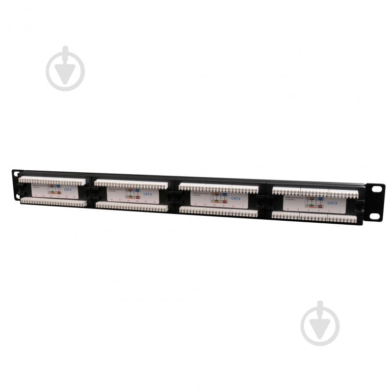 Патч-панель Cablexpert NPP-C624CM-001, Cat 6, 24 порти, UTP - фото 2 Патч-панель Cablexpert NPP-C624CM-001, Cat 6, 24 порти, UTP - фото 2