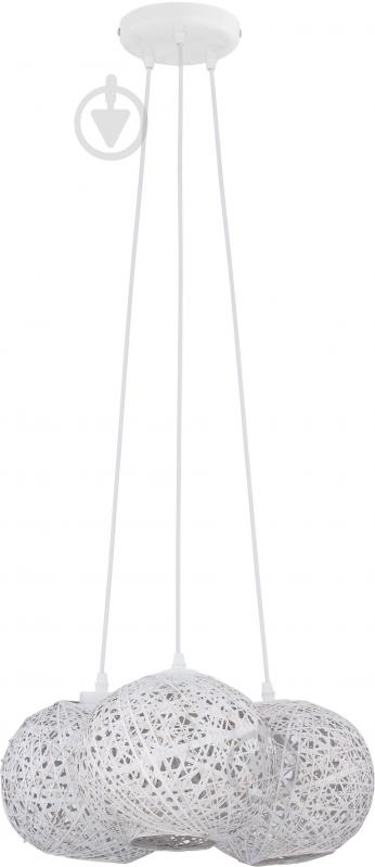 ВИТРИНА! Люстра подвесная TK Lighting Backaz White 3x60 Вт E27 белый 1864 - фото 1