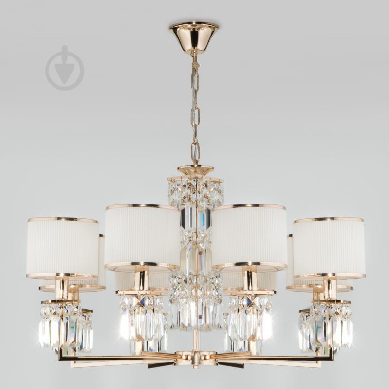 ВИТРИНА! Люстра подвесная Strotskis Zaffiro 10099/8 8x40 Вт E14 золотой - фото 1 ВИТРИНА! Люстра подвесная Strotskis Zaffiro 10099/8 8x40 Вт E14 золотой - фото 1