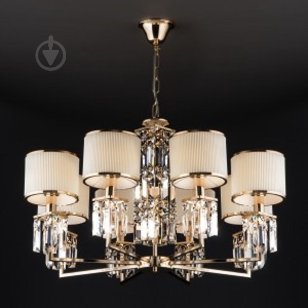 ВИТРИНА! Люстра подвесная Strotskis Zaffiro 10099/8 8x40 Вт E14 золотой - фото 3 ВИТРИНА! Люстра подвесная Strotskis Zaffiro 10099/8 8x40 Вт E14 золотой - фото 3