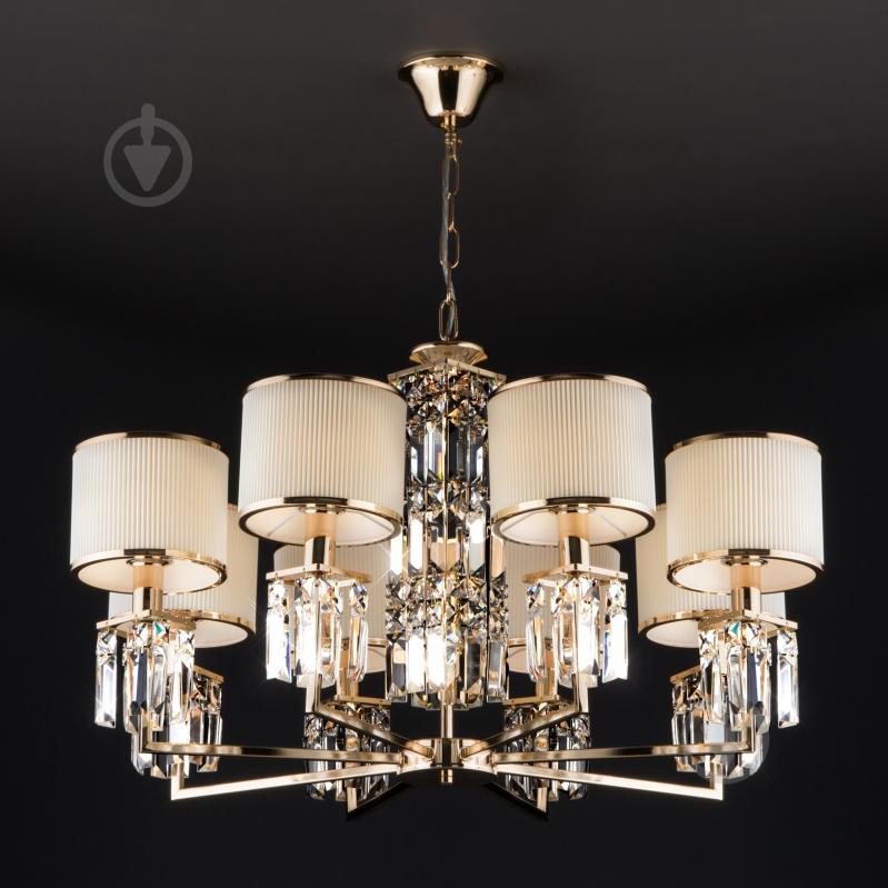 ВИТРИНА! Люстра подвесная Strotskis Zaffiro 10099/8 8x40 Вт E14 золотой - фото 5 ВИТРИНА! Люстра подвесная Strotskis Zaffiro 10099/8 8x40 Вт E14 золотой - фото 5