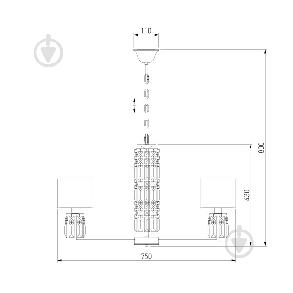 ВИТРИНА! Люстра подвесная Strotskis Zaffiro 10099/8 8x40 Вт E14 золотой - фото 7 ВИТРИНА! Люстра подвесная Strotskis Zaffiro 10099/8 8x40 Вт E14 золотой - фото 7