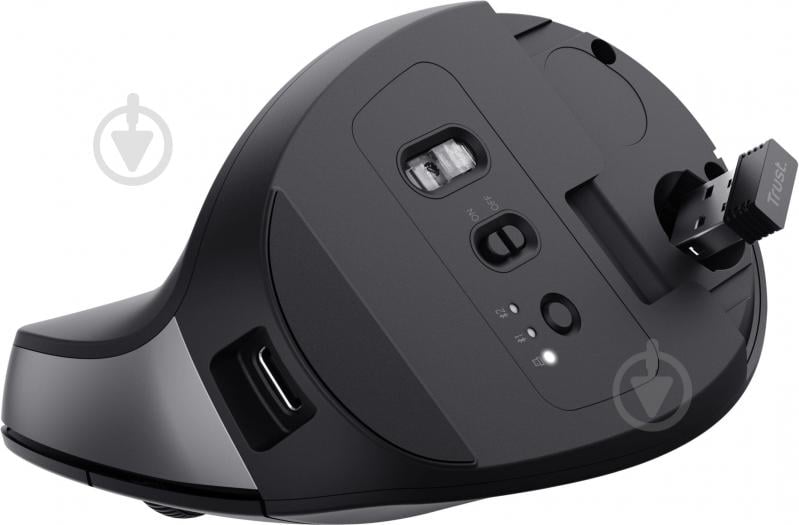 Мышь Trust Bayo 2 Ergonomic WL/USB-A black (25146_TRUST) - фото 4