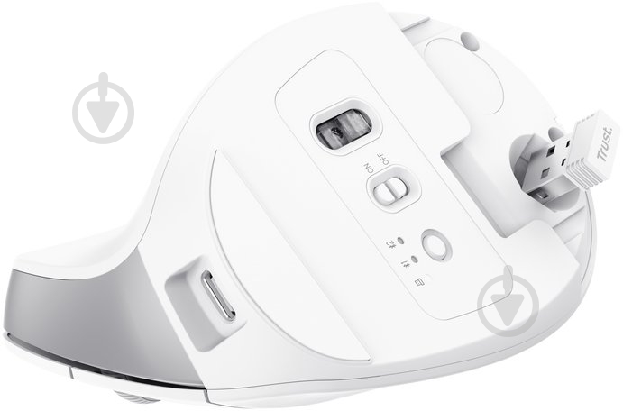 Мышь Trust Bayo 2 Ergonomic WL/USB-A white (25146_TRUST) - фото 7