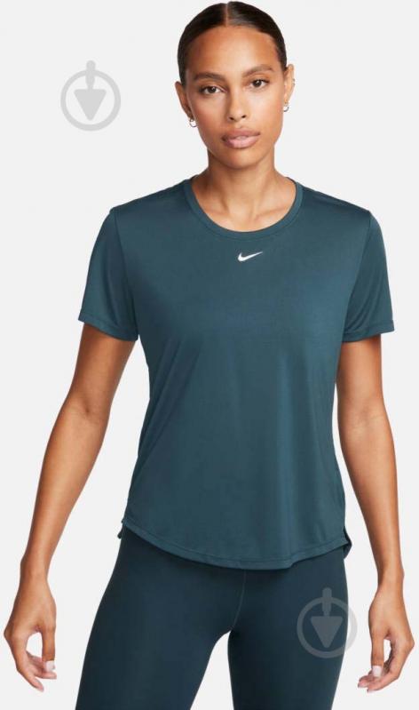 Футболка Nike W NK ONE DF SS STD TOP DD0638-328 р.S зелений - фото 1