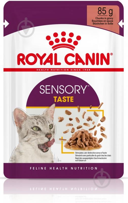 Корм влажный для взрослых кошек стимулирующий вкусовые рецепторы Royal Canin Sensory Taste в соусе 3+1 шт . 85 г - фото 2