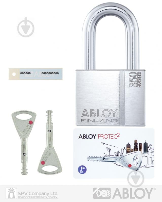 Замок навісний Abloy PL350 Protec2 2KEY 50x14 мм відкритий (амбарний) - фото 5