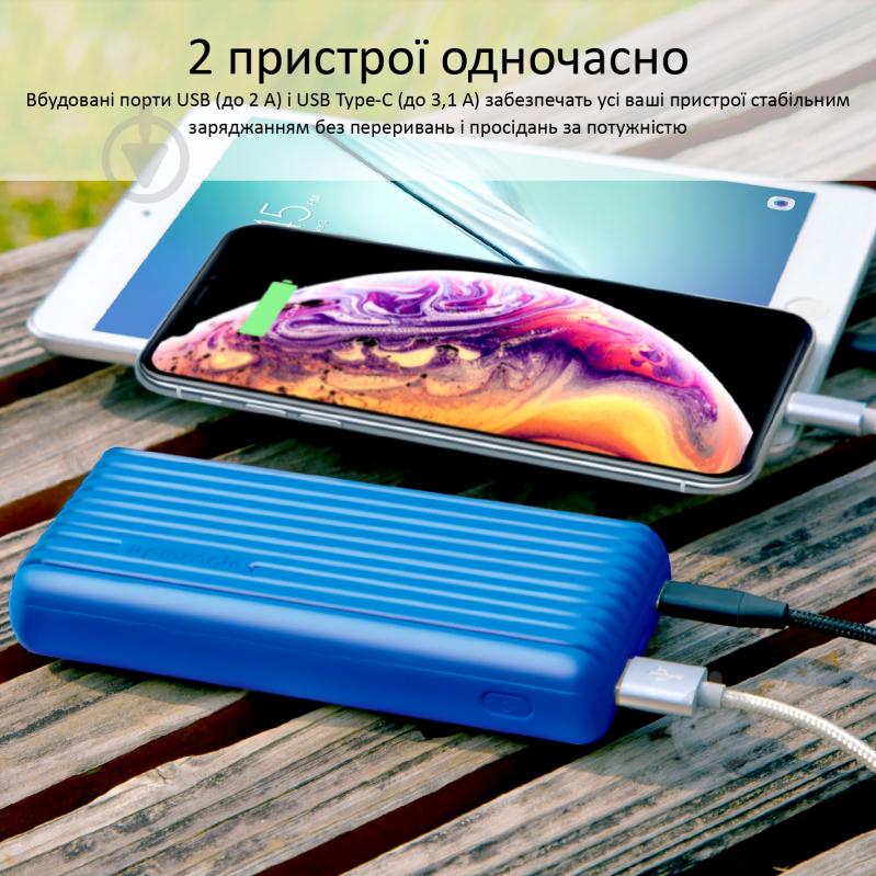 Повербанк Promate 20000 mAh (titan-20c.blue) - фото 4 Повербанк Promate 20000 mAh (titan-20c.blue) - фото 4