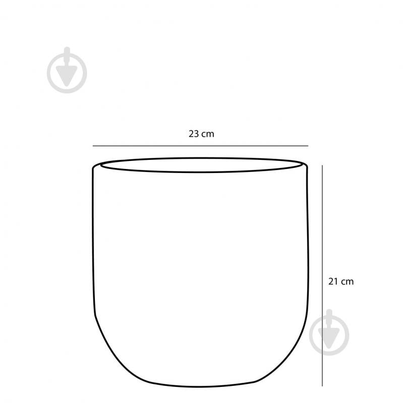Вазон Edelman Nora pot round 23 см круглий 8,72 л білий (1074609) - фото 3