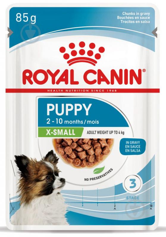 Корм влажный для малых пород Royal Canin Puppy X-Small 3+1 шт. 85 г - фото 2