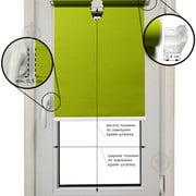 Ролета мини Декорія Berlin с фиксацией на струну 52x120 см Green - фото 5