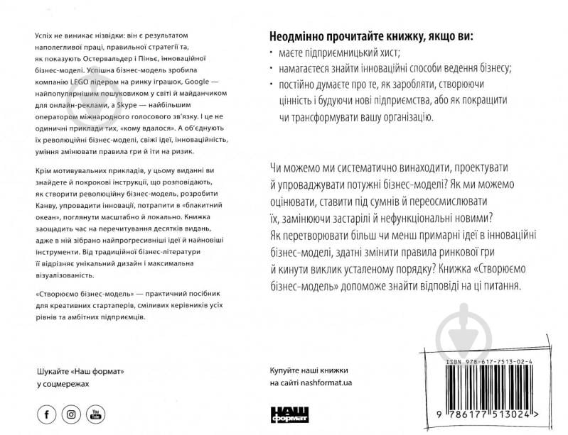 Книга Остервальдер А. «Створюємо бізнес-модель. Новаторські ідеї для всіх і кожного» 978-617-7513-02-4 - фото 5