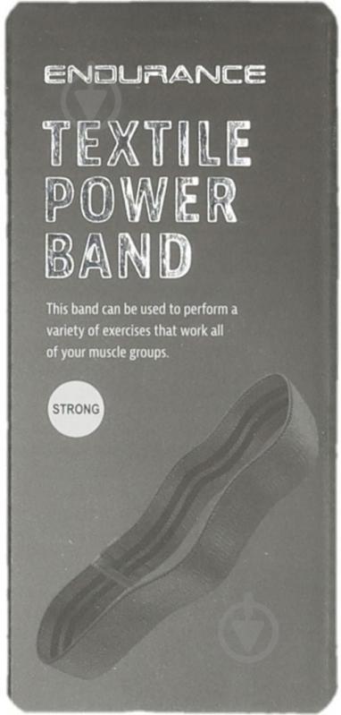 Резинка для фітнесу Endurance Textile Power Band E99501-1012 сірий - фото 3 Резинка для фітнесу Endurance Textile Power Band E99501-1012 сірий - фото 3