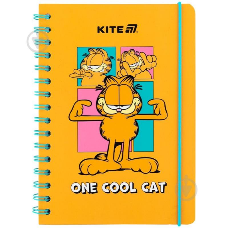 Блокнот KITE на спіралі А5 80 арк. клітинка Garfield GF25-190 - фото 1 Блокнот KITE на спіралі А5 80 арк. клітинка Garfield GF25-190 - фото 1