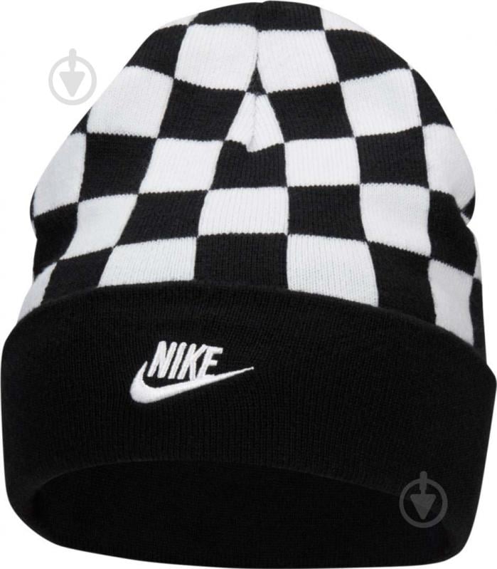 Шапка Nike K NK PEAK BEANIE TC SMILEY FB6493-010 р.one size черный - фото 5